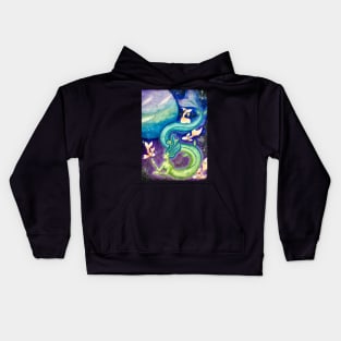 Pisces Astrological Sign Space Portrait Kids Hoodie